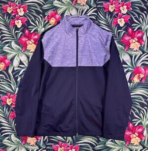 And1 Black Gray Zip Up Active Light Jacket Size XL